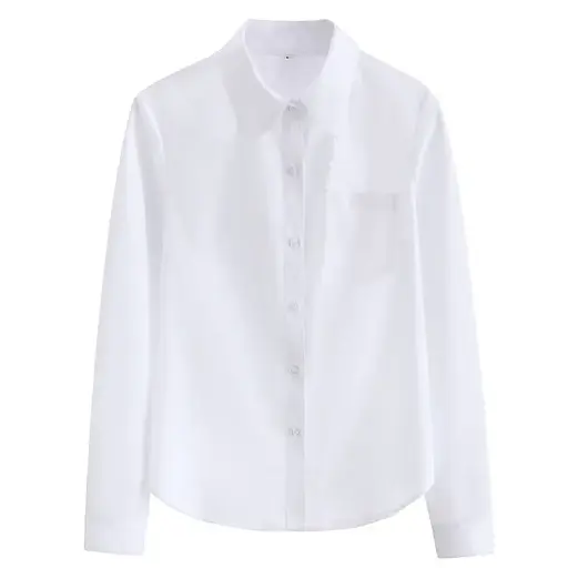 [540] White Long Sleeve Shirt Size:15